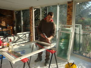 pose  de  double  vitrages